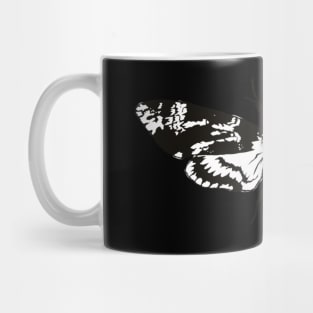 death's-head hawkmoth (Black & White) Mug